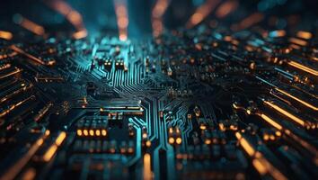 2d digital abstract technology digital future cyber security key. photo