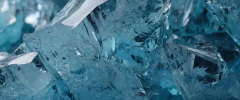 A cool, icy blue solid color texture, with a smooth, glass-like surface that reflects light, suggesting the clear, crisp beauty of glacier ice. photo