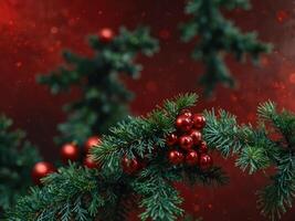 Christmas tree red and green holiday marble abstract background. photo