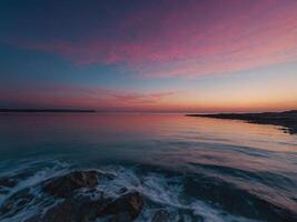 Explore a gradient backdrop moving from sunrise pinks to dusk blues, capturing the beauty of a day's beginning and end in one canvas. photo
