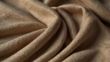 Luxury soft smooth beige cashmere fabric texture background. photo