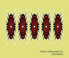 Traditional ethnic ornament from Papua, Indonesia. Papua pattern for design element. Tribal repetitive pattern. vector