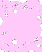 Abstract background with dotted arrows and circles. Place for text. illustration. vector