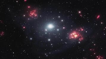 Journey through the cosmos to the heart of distant galaxies. video
