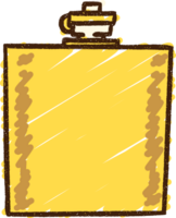 a yellow flask with a lid on it png