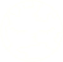 a white earth with eyes closed in a circle png