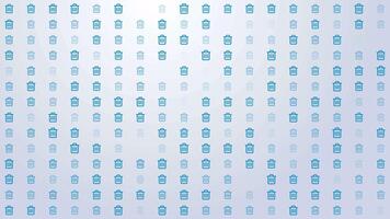 Trash Icon Pattern Background Loop video