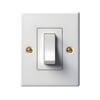 Highly rendering of a light switch on transparent background png
