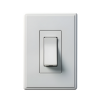 Highly rendering of a light switch on transparent background png