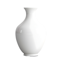 White vase on transparent background png