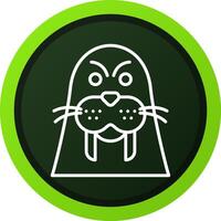 Walrus Creative Icon Design vector