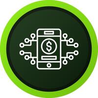 Digital Money icon vector