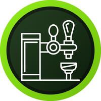 Bar Tap Creative Icon Design vector