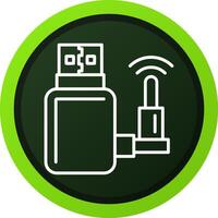 Internet Usb Creative Icon Design vector