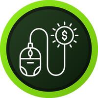 Pay Per Click Creative Icon Design vector