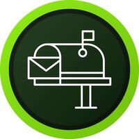 Mail Box Creative Icon Design vector