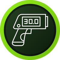 Thermometer Gun Creative Icon Design vector