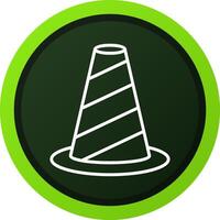 Traffic Cone Creative Icon Design vector