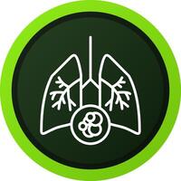Lung Cancer Creative Icon Design vector