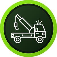Tow Truck Creative Icon Design vector