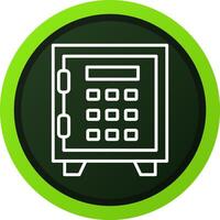 Safe Lock Creative Icon Design vector