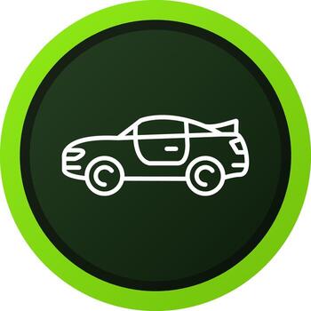 diseño de icono creativo cupé vector