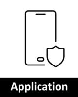 Application set icon. Smartphone, transfer, bell, image, upload arrow. Ideal for app development, mobile interfaces, notifications, media management, software tools, digital design. vector