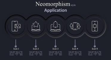 Application set icon. Photo, favorite, notification, synchronization, puzzle, mobile, technology, user interface, device, communication, design, internet, digital, software, app, online, multimedia vector