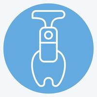 Icon Apple Corer. related to Kitchen Tool symbol. blue eyes style. simple design illustration vector