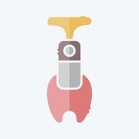 Icon Apple Corer. related to Kitchen Tool symbol. doodle style. simple design illustration vector