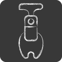 Icon Apple Corer. related to Kitchen Tool symbol. chalk Style. simple design illustration vector