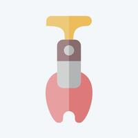 Icon Apple Corer. related to Kitchen Tool symbol. flat style. simple design illustration vector