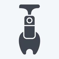 Icon Apple Corer. related to Kitchen Tool symbol. glyph style. simple design illustration vector