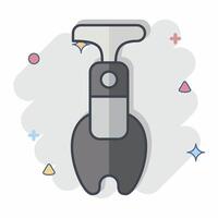 Icon Apple Corer. related to Kitchen Tool symbol. comic style. simple design illustration vector