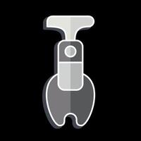 Icon Apple Corer. related to Kitchen Tool symbol. glossy style. simple design illustration vector