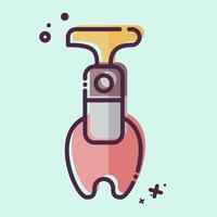 Icon Apple Corer. related to Kitchen Tool symbol. MBE style. simple design illustration vector