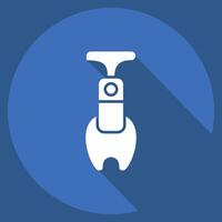 Icon Apple Corer. related to Kitchen Tool symbol. long shadow style. simple design illustration vector