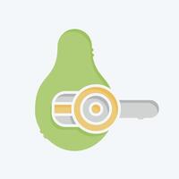 Icon Avocado Slicer. related to Kitchen Tool symbol. doodle style. simple design illustration vector