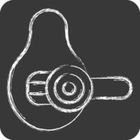 Icon Avocado Slicer. related to Kitchen Tool symbol. chalk Style. simple design illustration vector