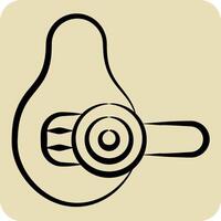 Icon Avocado Slicer. related to Kitchen Tool symbol. hand drawn style. simple design illustration vector
