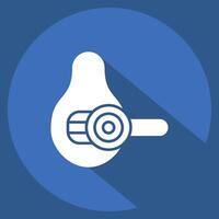 Icon Avocado Slicer. related to Kitchen Tool symbol. long shadow style. simple design illustration vector