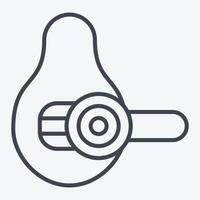 Icon Avocado Slicer. related to Kitchen Tool symbol. line style. simple design illustration vector