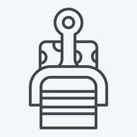 Icon Cheese Slicer. related to Kitchen Tool symbol. line style. simple design illustration vector