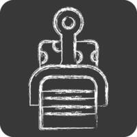 Icon Cheese Slicer. related to Kitchen Tool symbol. chalk Style. simple design illustration vector
