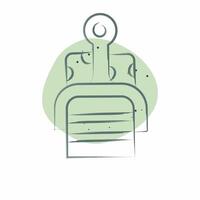 Icon Cheese Slicer. related to Kitchen Tool symbol. Color Spot Style. simple design illustration vector
