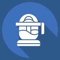 Icon Citrus Reamer. related to Kitchen Tool symbol. long shadow style. simple design illustration vector