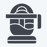 Icon Citrus Reamer. related to Kitchen Tool symbol. glyph style. simple design illustration vector