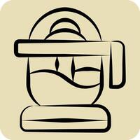 Icon Citrus Reamer. related to Kitchen Tool symbol. hand drawn style. simple design illustration vector