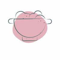 Icon Colander. related to Kitchen Tool symbol. Color Spot Style. simple design illustration vector