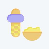 Icon Corn Kerneler. related to Kitchen Tool symbol. flat style. simple design illustration vector